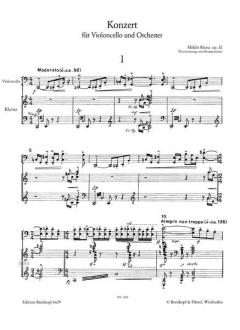 Violoncellokonzert op. 32 von Miklos Rozsa im Alle Noten Shop kaufen