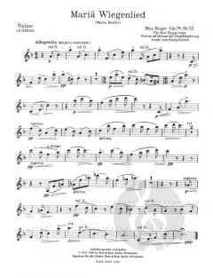 Mariä Wiegenlied op. 76 Nr. 52 (Max Reger) 
