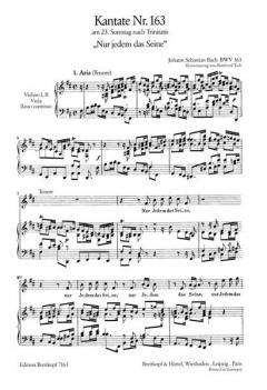Nur jedem das Seine (J.S. Bach) 