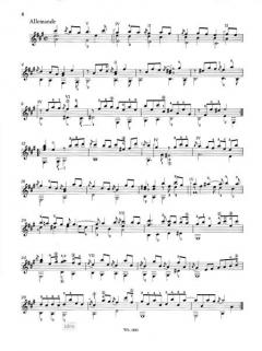 Sonate A-dur von Silvius Leopold Weiss 