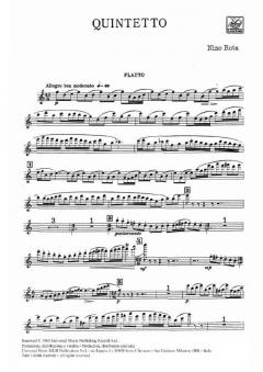 Quintetto per Flauto, Oboe, Viola, Violoncello e Arpa (Nino Rota) 