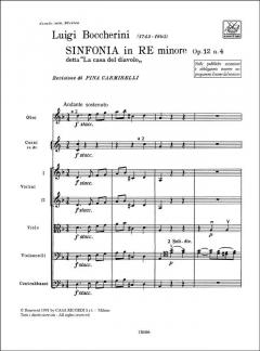 Sinfonia Op. 12 No 4 In Re Min. 'la Casa Del Diavolo' von Luigi Boccherini 