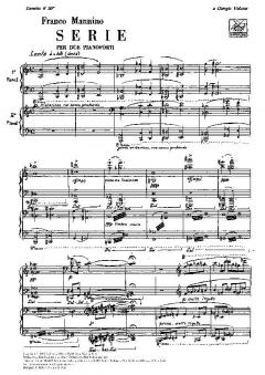 Serie Per 2 Pianoforte von J.F. Mannino für 2 Klaviere im Alle Noten Shop kaufen