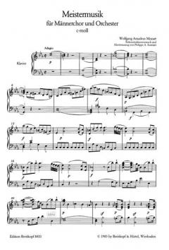 Meistermusik KV 477 (W.A. Mozart) 