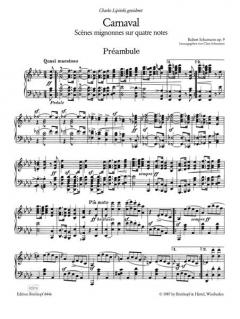Carnaval op. 9 von Robert Schumann 