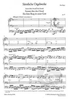 Sämtliche Orgelwerke 6: Choralfantasien von Max Reger im Alle Noten Shop kaufen
