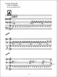 Uno e Trino per Un Percussionista von G. Battistelli im Alle Noten Shop kaufen