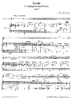 Arpeggione-Sonate a-moll D 821 von Franz Schubert 