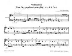 Variationen über 'Sey gegrüsset, Jesu gütig' von Niels Wilhelm Gade 