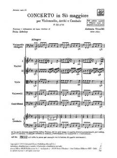 Concerto B-Dur F 3/25 T 525 RV 423 von Antonio Vivaldi 