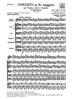 Concerto D-Dur F 1/10 L'Inquietudine T 37 (Antonio Vivaldi) 