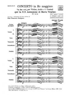 Concerto D-Dur F 1/62 D-Dur T 141 Assunzione Di Maria Vergine (Antonio Vivaldi) 