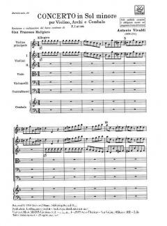 Concerto G-Moll F 1/165 T 351 RV 319 (Antonio Vivaldi) 