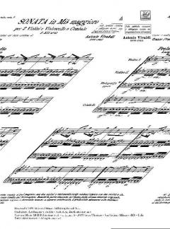 Sonate Es-Dur F 13/23 T 388 Op. 1/7 von Antonio Vivaldi 