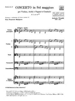 Concerto G-Dur F 1/49 T 124 (Antonio Vivaldi) 