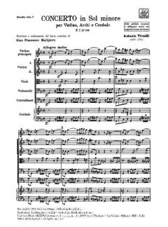 Concerto G-Moll F 1/108 T 253 RV 325 (Antonio Vivaldi) 