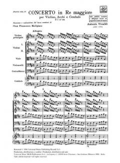 Concerto D-Dur F 1/124 T 294 RV 222 (Antonio Vivaldi) 