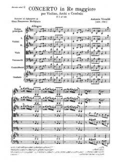 Concerto D-Dur F 1/132 T 305 RV 215 (Antonio Vivaldi) 