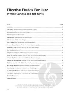 Effective Etudes for Jazz von Mike Carubia (Download) 