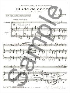 Étude de Concert Op. 79 von Henri Busser für Posaune und Klavier im Alle Noten Shop kaufen