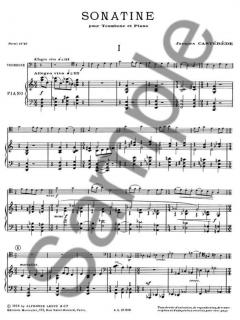 Sonatine von Jacques Castérède für Posaune und Klavier im Alle Noten Shop kaufen