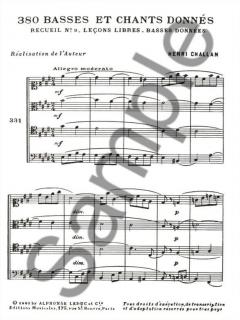 380 Basses et Chants Donnes Vol. 09 von Henri Challan 