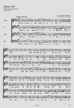Chorbuch Brahms, Mendelssohn, Schubert 