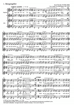 Drei Eichendorff-Lieder für Frauenchor von Józef Swider (Download) 