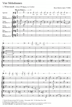 Linde: Vier Melodramen (Hans-Martin Linde) 