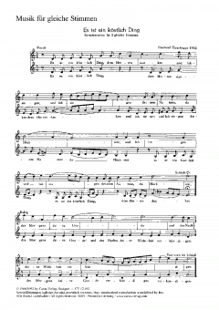 6 Chorsätze für Kinderchor 