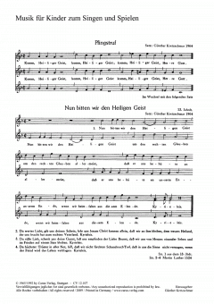 Sechs Chorsätze für Kinderchor 