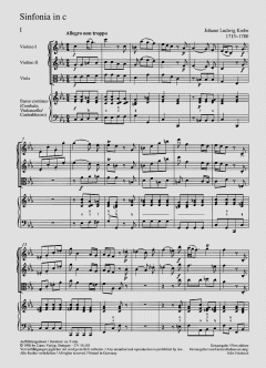 Krebs: Zwei Streichersinfonien (Johann Ludwig Krebs) 