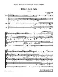 Tröstet mein Volk op. 114 von Kurt Hessenberg 