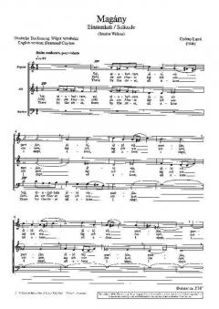 Magány - Einsamkeit von György Ligety 