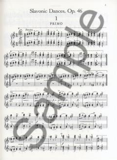 Complete Slavonic Dances For Piano Four Hands von Antonín Dvorák 