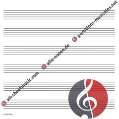 Wide Staff Manuscript Paper (Red Cover) im Alle Noten Shop kaufen