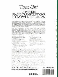 Complete Piano Transcriptions from Wagner's Operas 