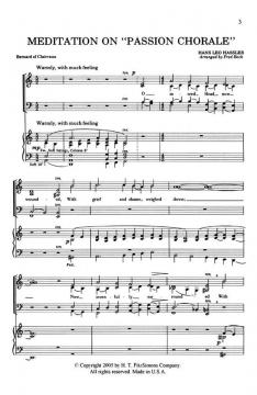 Meditation On Passion Chorale (Hans Leo Haßler) 