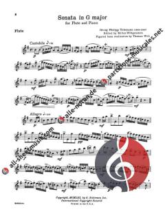 4 Sonatas for Flute and Piano von Georg Philipp Telemann 