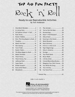Top 40 Fun Facts: Rock And Roll von Tom Anderson 
