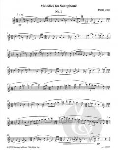Melodies for Saxophone von Philip Glass 