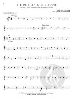 Disney Solos For Clarinet/Tenor Sax 