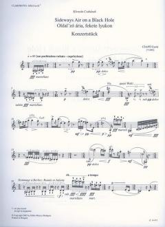 Sideways Air On a Black Hole For Clarinet in Sib von Gyula Csapó 
