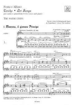 Liriche - Art Songs von Franco Alfano 