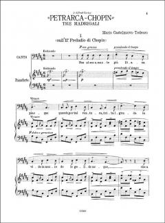 Tre Madrigali, per Canto e Pianoforte von Mario Castelnuovo-Tedesco 