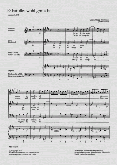 Er hat alles wohl gemacht (Georg Philipp Telemann) 