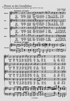 Gott, der Weltschöpfer; Hymne an den Unendlichen (Franz Schubert) 