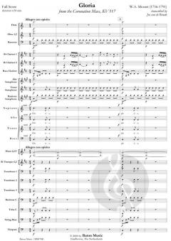 Gloria from The Coronation Mass von Wolfgang Amadeus Mozart (Download) 