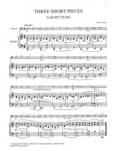 Three Short Pieces von Adam Carse für Violoncello und Klavier im Alle Noten Shop kaufen