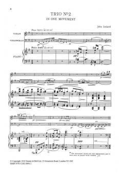 Piano Trio No. 2 In One Movement (John Ireland) 